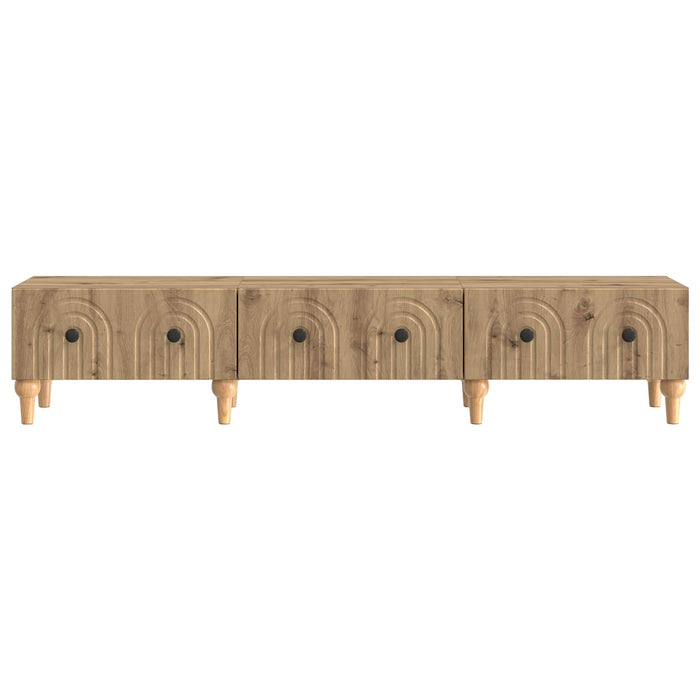 Cabinet TV Stejar Artizanal 147 x 34,5 x 30 cm Lemn prelucrat - WALTI WALTI