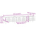 Cabinet TV Stejar Artizanal 147 x 34,5 x 30 cm Lemn prelucrat - WALTI WALTI