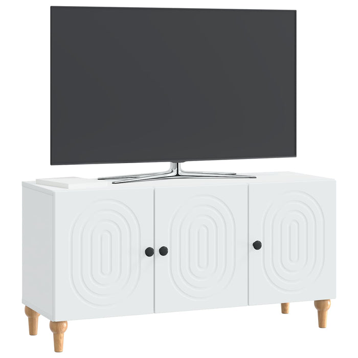 Cabinet TV Alb 99 x 34,5 x 50 cm Lemn prelucrat - WALTI WALTI