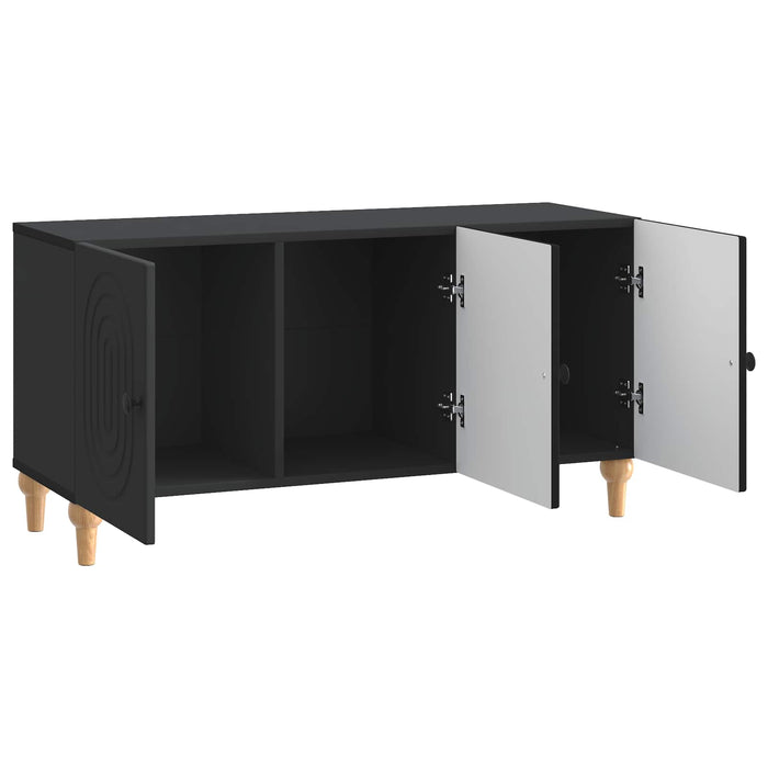 Cabinet TV Negru 99 x 34,5 x 50 cm Lemn prelucrat - WALTI WALTI