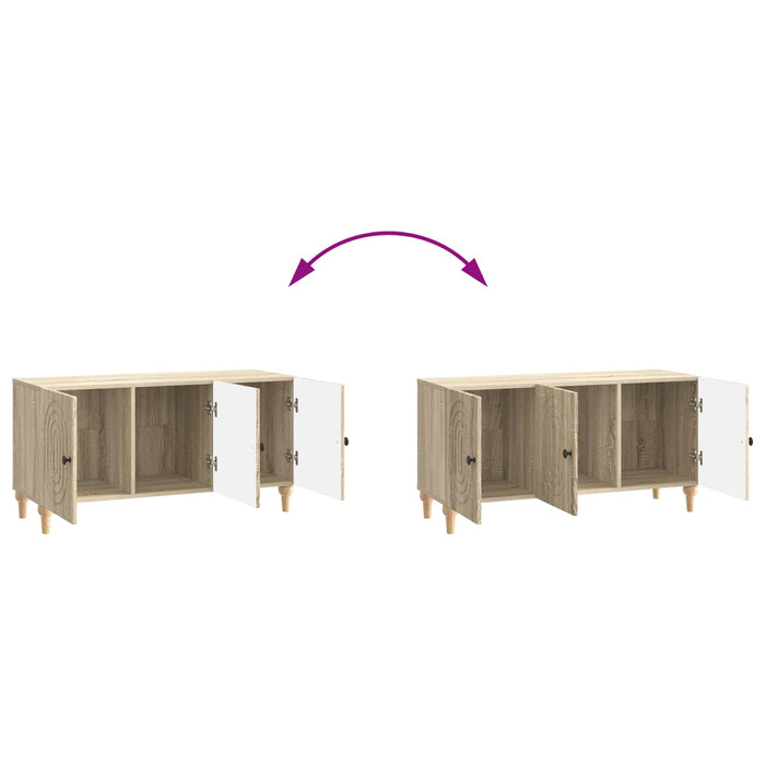 Cabinet TV Stejar Sonoma 99 x 34,5 x 50 cm Lemn prelucrat - WALTI WALTI