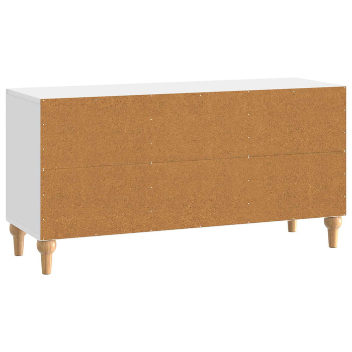 Cabinet TV Alb foarte lucios 99 x 34,5 x 50 cm Lemn prelucrat - WALTI WALTI