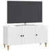 Cabinet TV Alb foarte lucios 99 x 34,5 x 50 cm Lemn prelucrat - WALTI WALTI