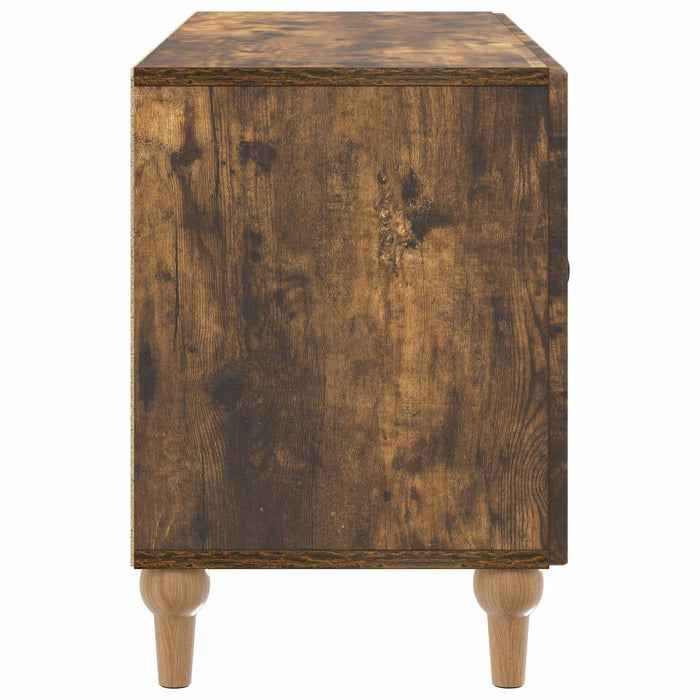 Cabinet TV Stejar fumuriu 99 x 34,5 x 50 cm Lemn prelucrat - WALTI WALTI