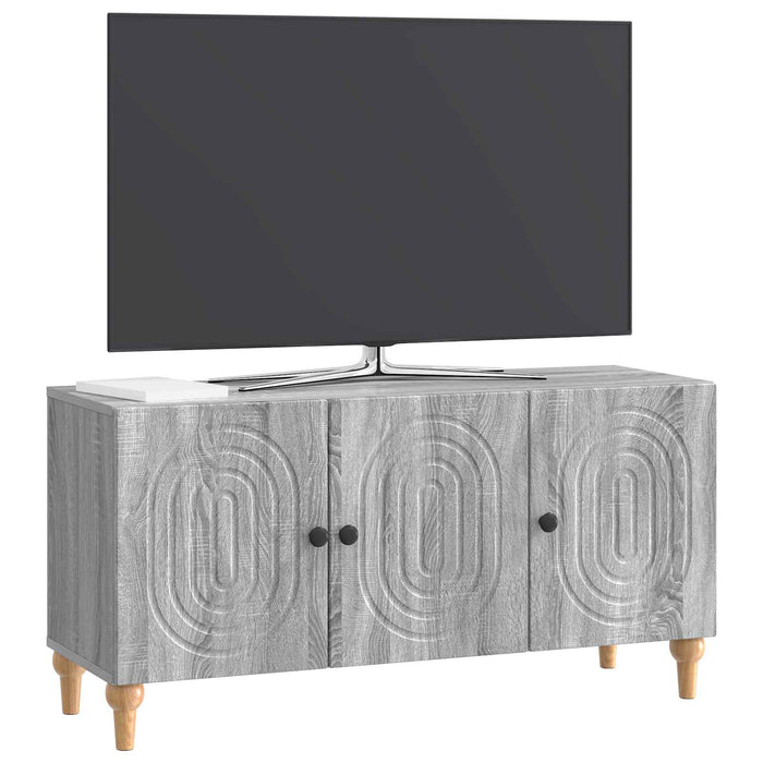 Cabinet TV Sonoma gri 99 x 34,5 x 50 cm Lemn prelucrat - WALTI WALTI