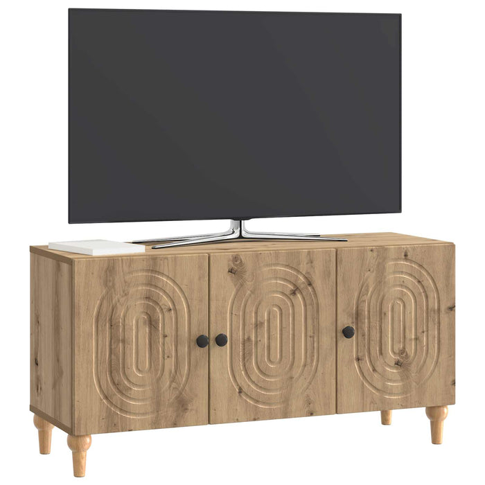 Cabinet TV Stejar Artizanal 99 x 34,5 x 50 cm Lemn prelucrat - WALTI WALTI