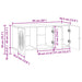 Cabinet TV Stejar Artizanal 99 x 34,5 x 50 cm Lemn prelucrat - WALTI WALTI