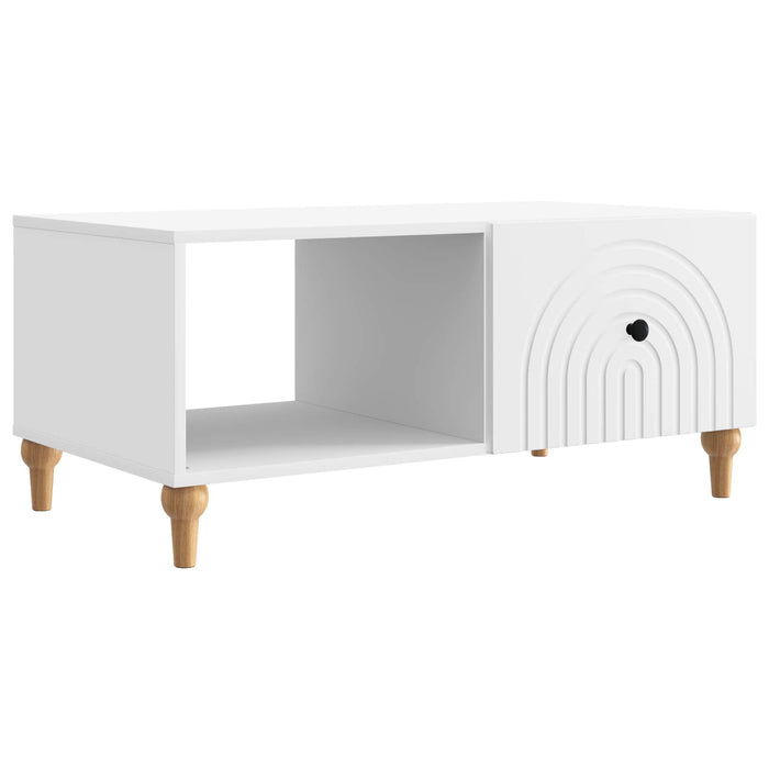 Masă de cafea Alb 90 x 50 x 40 cm Lemn prelucrat - WALTI WALTI