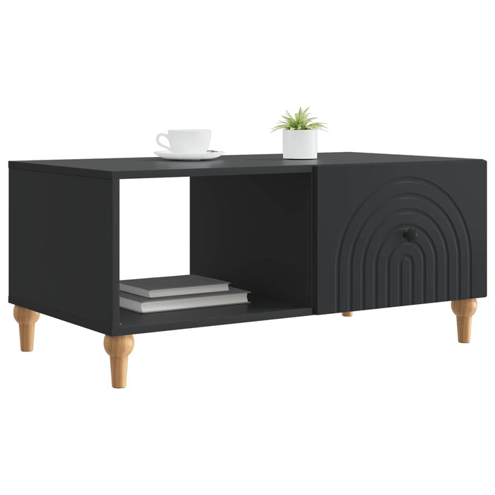 Masă de cafea Negru 90 x 50 x 40 cm Lemn prelucrat - WALTI WALTI