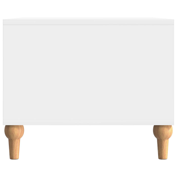 Masă de cafea Alb foarte lucios 90 x 50 x 40 cm Lemn prelucrat - WALTI WALTI