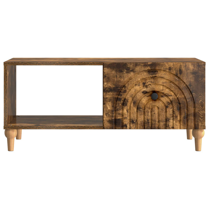 Masă de cafea Stejar fumuriu 90 x 50 x 40 cm Lemn prelucrat - WALTI WALTI
