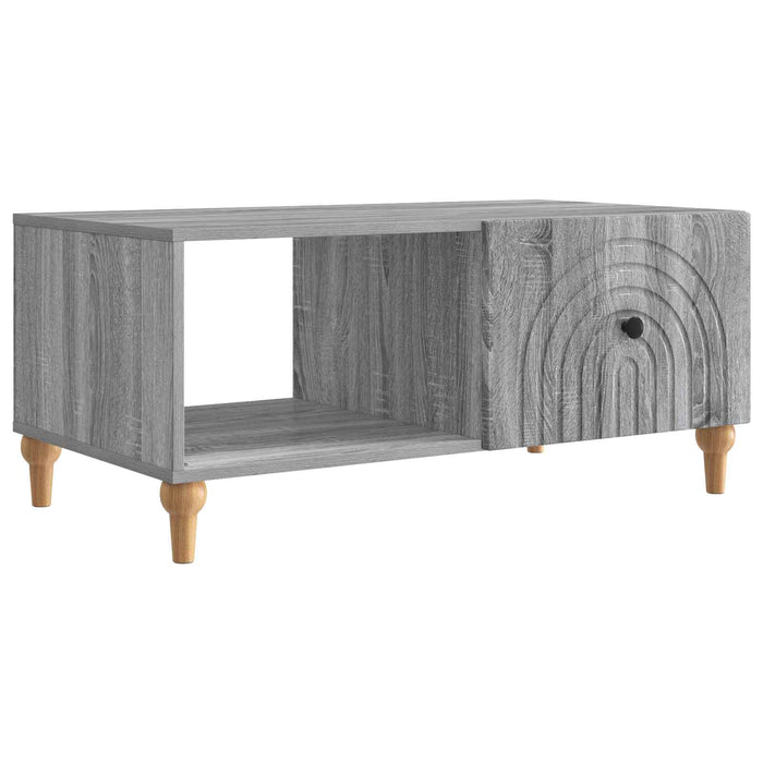 Masă de cafea Sonoma gri 90 x 50 x 40 cm Lemn prelucrat - WALTI WALTI