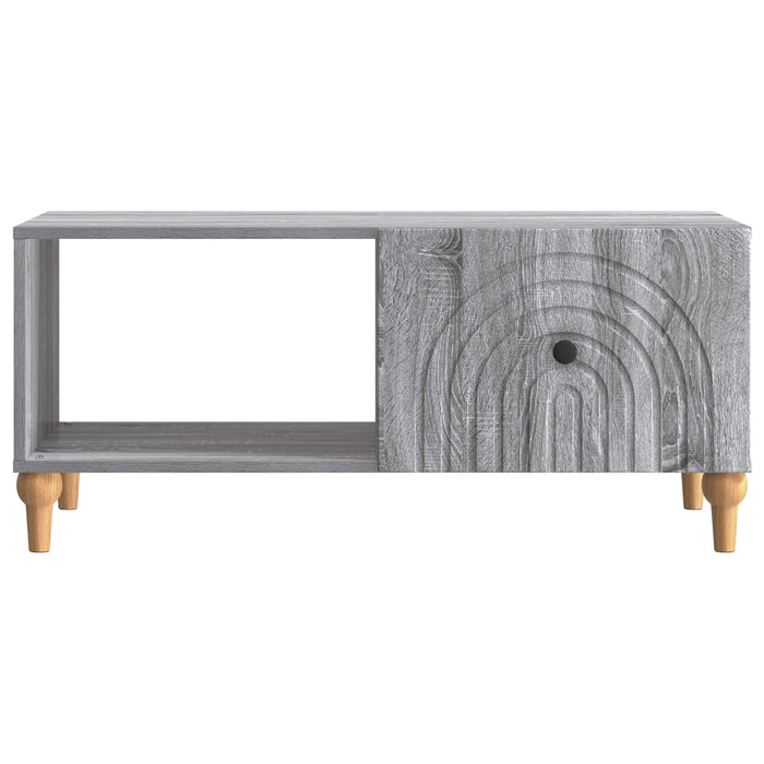Masă de cafea Sonoma gri 90 x 50 x 40 cm Lemn prelucrat - WALTI WALTI