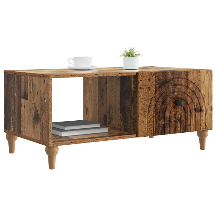 Masă de cafea Lemn vechi 90 x 50 x 40 cm Lemn prelucrat - WALTI WALTI