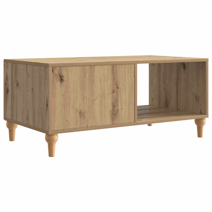 Masă de cafea Stejar Artizanal 90 x 50 x 40 cm Lemn prelucrat - WALTI WALTI