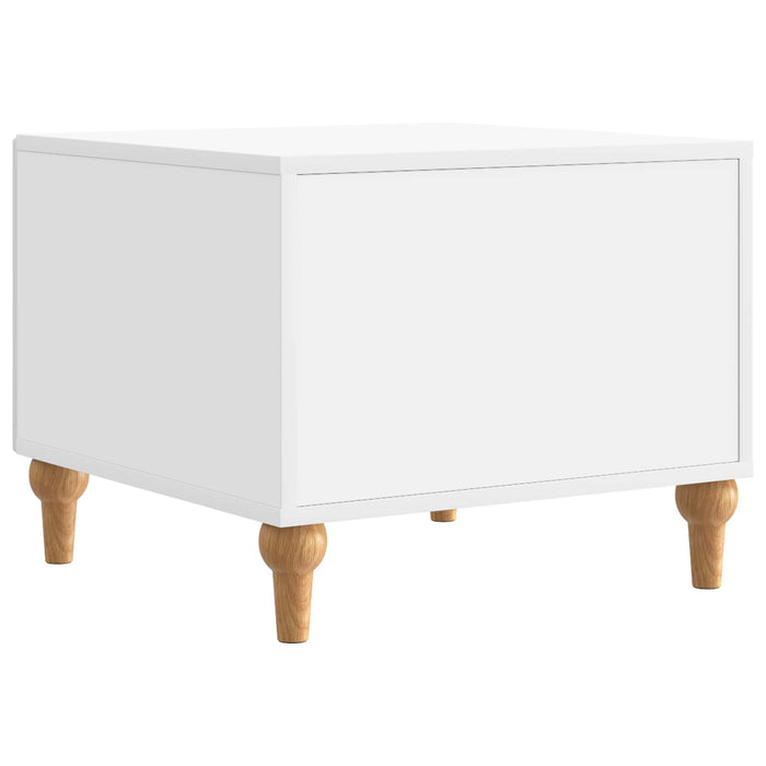 Masă de cafea cu sertar Alb 49 x 50 x 40 cm Lemn prelucrat - WALTI WALTI
