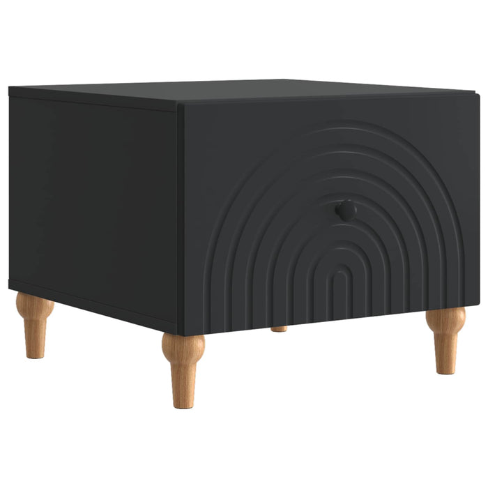 Masă de cafea cu sertar Negru 49 x 50 x 40 cm Lemn prelucrat - WALTI WALTI