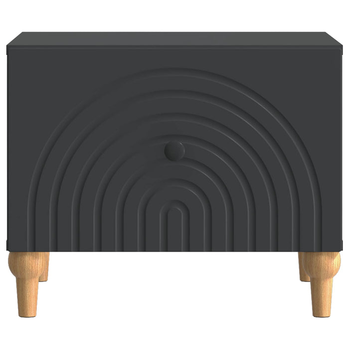 Masă de cafea cu sertar Negru 49 x 50 x 40 cm Lemn prelucrat - WALTI WALTI