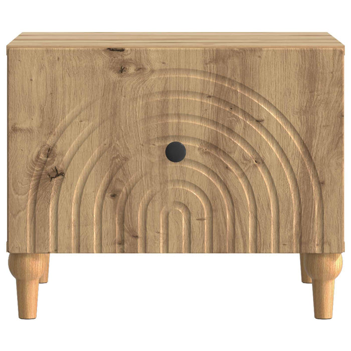 Masă de cafea Stejar Artizanal 49 x 50 x 40 cm Lemn prelucrat - WALTI WALTI