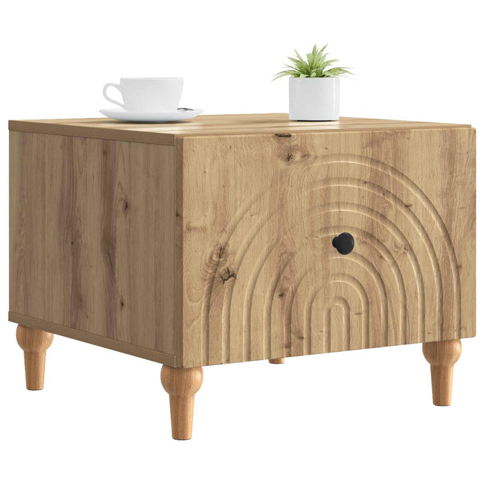 Masă de cafea Stejar Artizanal 49 x 50 x 40 cm Lemn prelucrat - WALTI WALTI