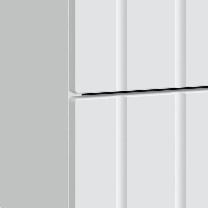 Dulap de noapte Alb 43 x 34,5 x 49,5 cm Lemn prelucrat - WALTI WALTI