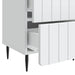 Dulap de noapte Alb 43 x 34,5 x 49,5 cm Lemn prelucrat - WALTI WALTI