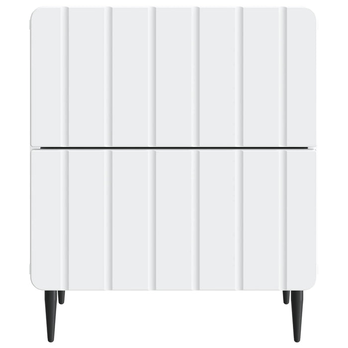 Dulap de noapte Alb 43 x 34,5 x 49,5 cm Lemn prelucrat - WALTI WALTI