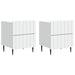 Dulap de noapte 2 pcs Alb 43 x 34,5 x 49,5 cm Lemn prelucrat - WALTI WALTI