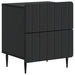 Dulap de noapte 2 pcs Negru 43 x 34,5 x 49,5 cm Lemn prelucrat - WALTI WALTI