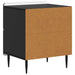 Dulap de noapte 2 pcs Negru 43 x 34,5 x 49,5 cm Lemn prelucrat - WALTI WALTI
