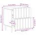 Dulap de noapte 2 pcs Negru 43 x 34,5 x 49,5 cm Lemn prelucrat - WALTI WALTI