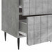Dulap de noapte Gri Beton 43 x 34,5 x 49,5 cm Lemn prelucrat - WALTI WALTI