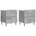 Dulap de noapte cu sertar 2 pcs Gri Beton 43 x 34,5 x 49,5 cm - WALTI WALTI