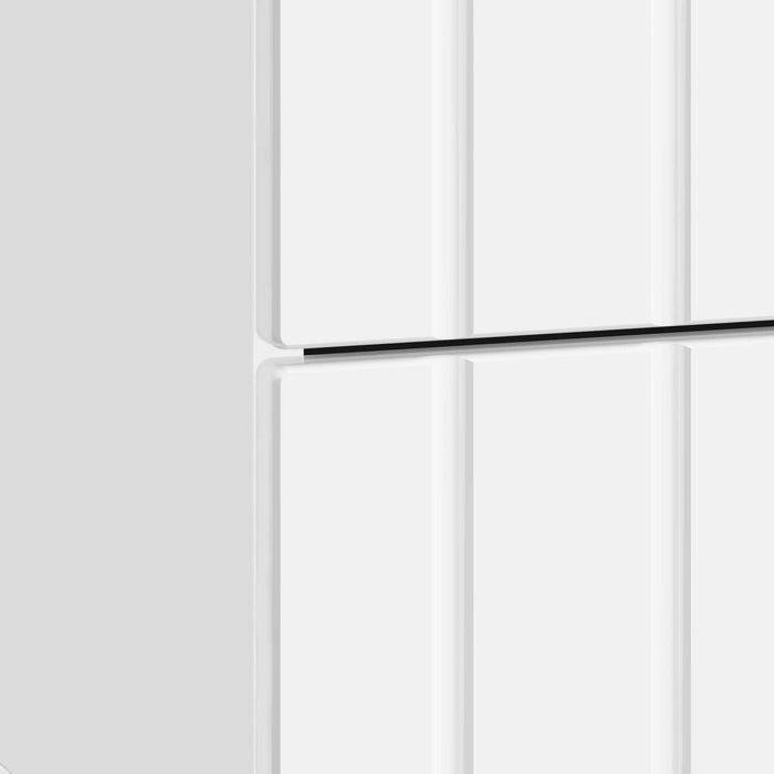 Dulap de noapte 2 pcs Alb foarte lucios 43 x 34,5 x 49,5 cm - WALTI WALTI