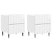 Dulap de noapte 2 pcs Alb foarte lucios 43 x 34,5 x 49,5 cm - WALTI WALTI