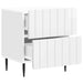 Dulap de noapte 2 pcs Alb foarte lucios 43 x 34,5 x 49,5 cm - WALTI WALTI