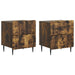 Dulap de noapte 2 pcs Stejar fumuriu 43 x 34,5 x 49,5 cm - WALTI WALTI