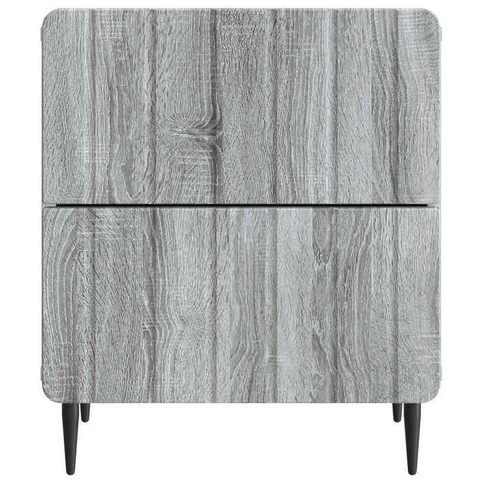 Dulap de noapte Sonoma gri 43 x 34,5 x 49,5 cm Lemn prelucrat - WALTI WALTI
