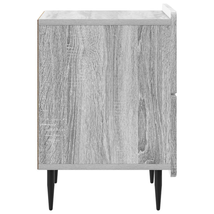 Dulap de noapte cu sertar 2 pcs Sonoma gri 43 x 34,5 x 49,5 cm - WALTI WALTI