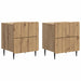 Dulap de noapte 2 pcs Stejar Artizanal 43 x 34,5 x 49,5 cm - WALTI WALTI