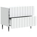 Dulap de noapte Alb 62 x 34,5 x 49,5 cm Lemn prelucrat - WALTI WALTI