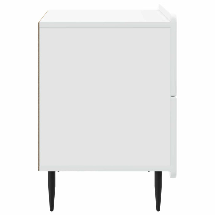 Dulap de noapte Alb 62 x 34,5 x 49,5 cm Lemn prelucrat - WALTI WALTI
