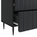 Dulap de noapte Negru 62 x 34,5 x 49,5 cm Lemn prelucrat - WALTI WALTI