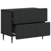Dulap de noapte Negru 62 x 34,5 x 49,5 cm Lemn prelucrat - WALTI WALTI