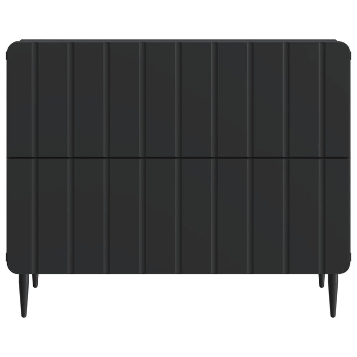 Dulap de noapte Negru 62 x 34,5 x 49,5 cm Lemn prelucrat - WALTI WALTI