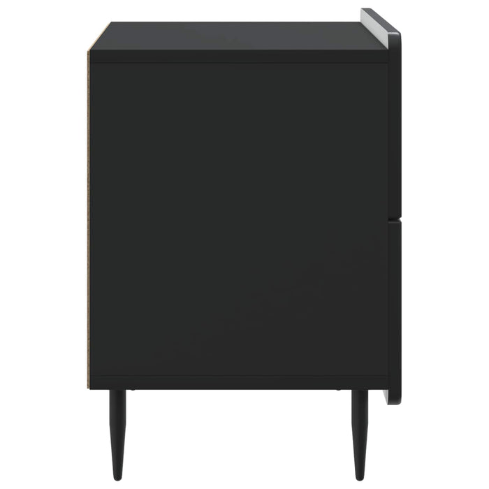 Dulap de noapte Negru 62 x 34,5 x 49,5 cm Lemn prelucrat - WALTI WALTI
