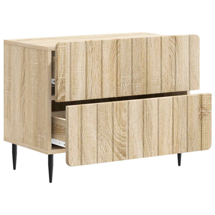 Dulap de noapte cu sertar Stejar Sonoma 62 x 34,5 x 49,5 cm - WALTI WALTI