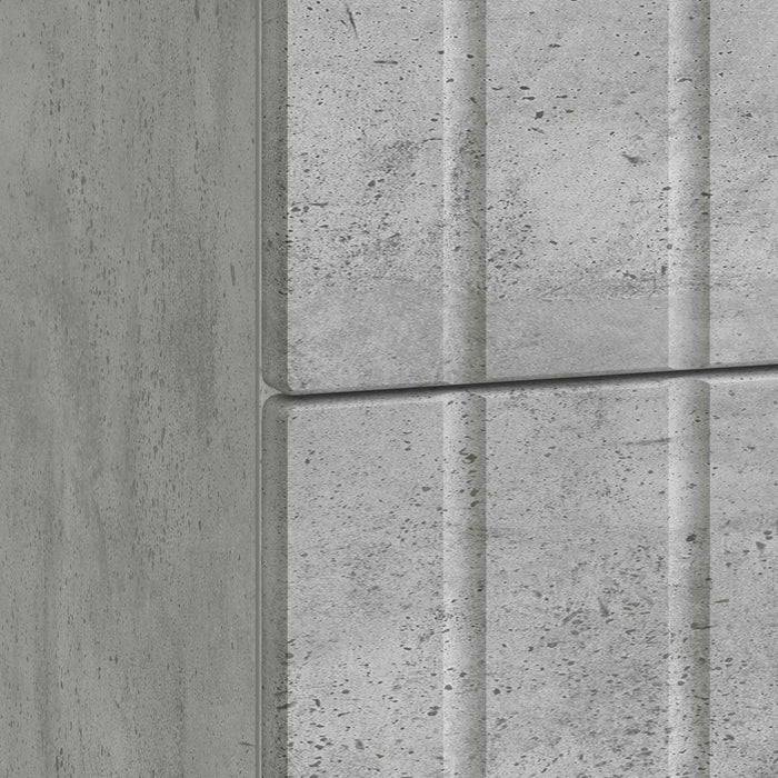 Dulap de noapte Gri Beton 62 x 34,5 x 49,5 cm Lemn prelucrat - WALTI WALTI