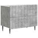 Dulap de noapte Gri Beton 62 x 34,5 x 49,5 cm Lemn prelucrat - WALTI WALTI