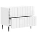 Dulap de noapte cu sertar Alb foarte lucios 62 x 34,5 x 49,5 cm - WALTI WALTI